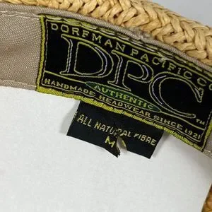 Dorfman Pacific Woven Natural Fibre Cuffley Cap Dorfman Pacific Co. (DPC) | Accessories | Dorfman Pacific  main image 2